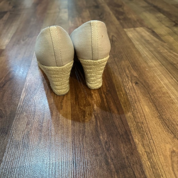 J Crew  Canvas sz8 espadrilles cream - Picture 2 of 5